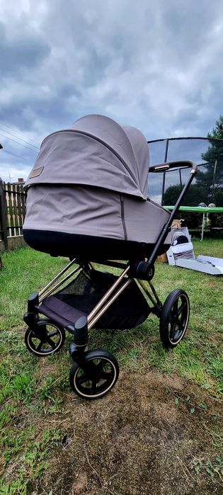 Cybex 2.0 Priam Manhattan Gray ROSE Gold Gondola fotelik AVIONAUT