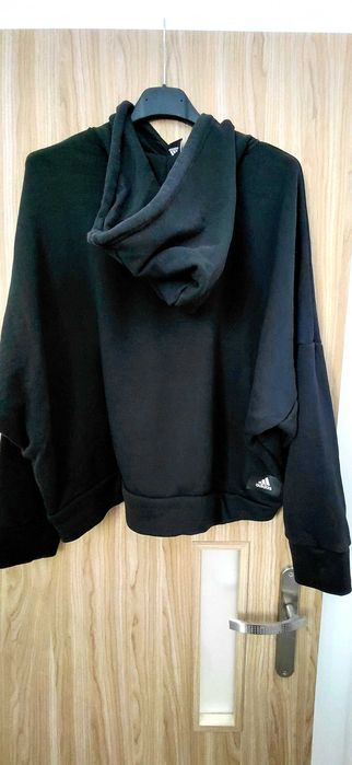 Adidas bluza damska  z kapturem czarna 46-48