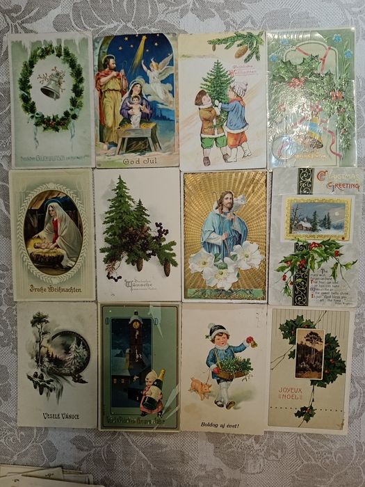 Открытки царские новогодние старовинні відкритки листівки