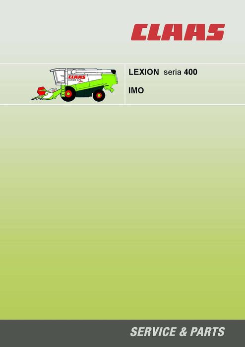 Claas Lexion 405 Monitor IMO  Instrukcja obsługi