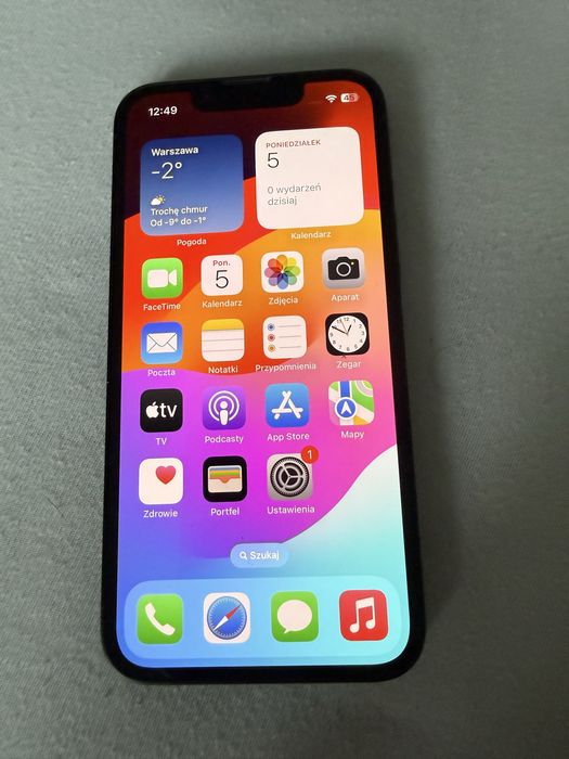 iPhone 13 mini 128GB Green kondycja baterii 86% w idealnym stanie