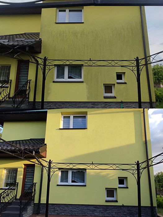 Mycie kostki elewacji dachów fotowoltaiki Malowanie dachów