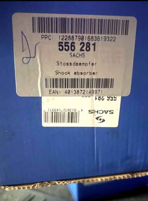 Amortecedores Sachs novos na caixa
