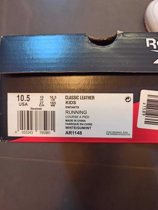 Buty dziecięce Reebok 27