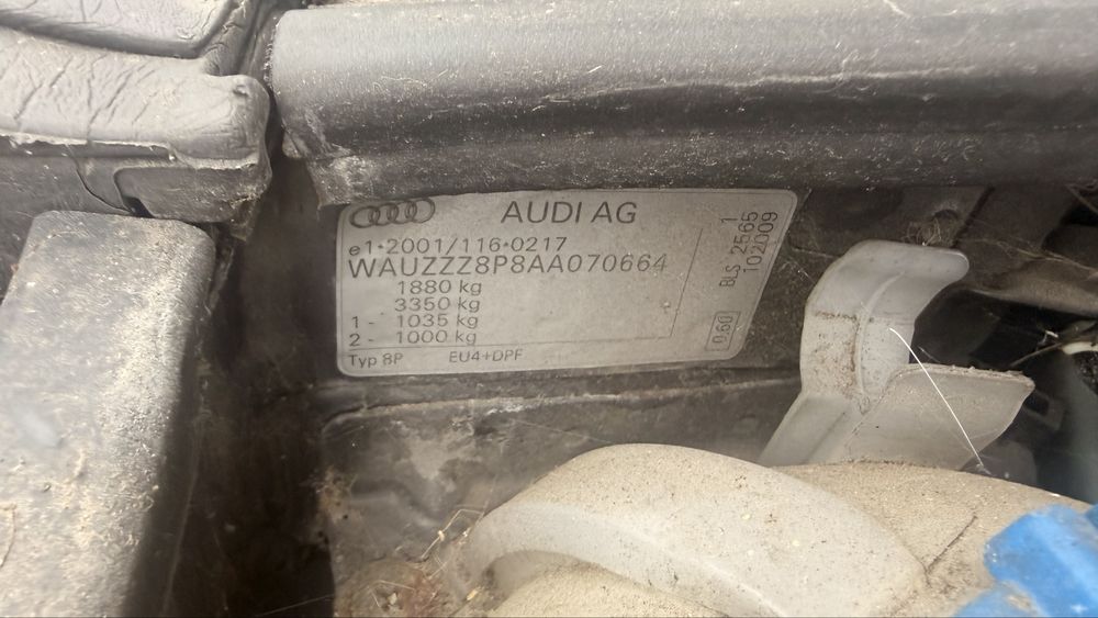 Audi a3 silnik 1.9 TDI BLS 2009r,Anglik
