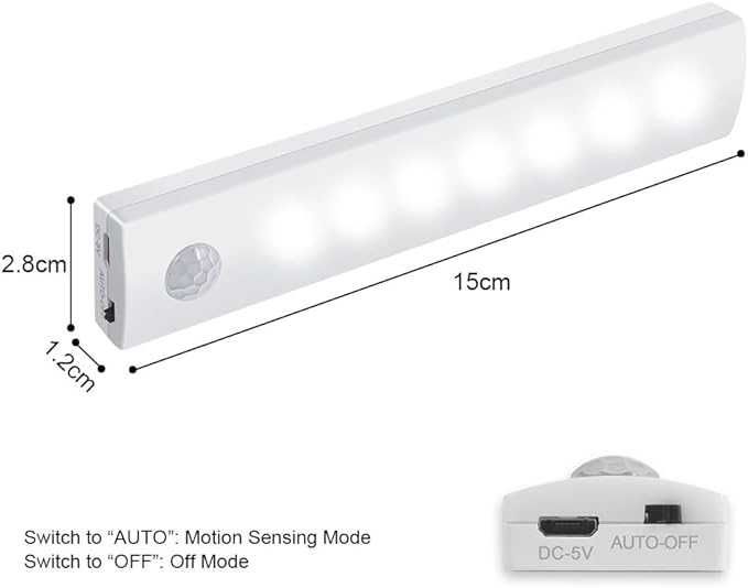 Vicloon Lampka LED z czujnikiem światła