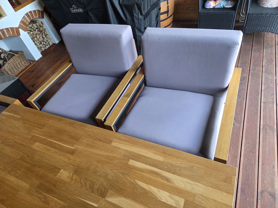 Meble ogrodowe dębowe