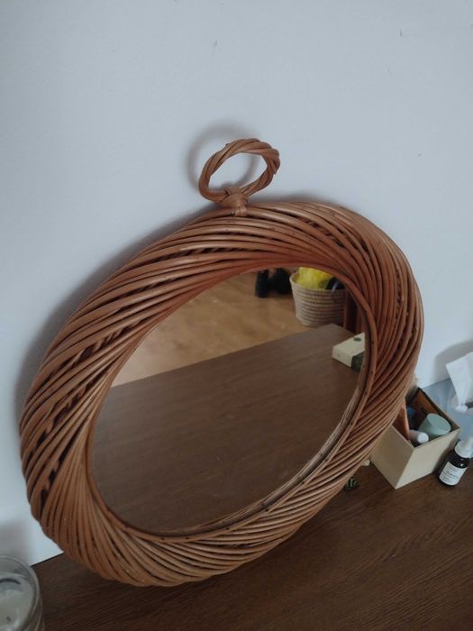 Lustro obramowka z wikliny