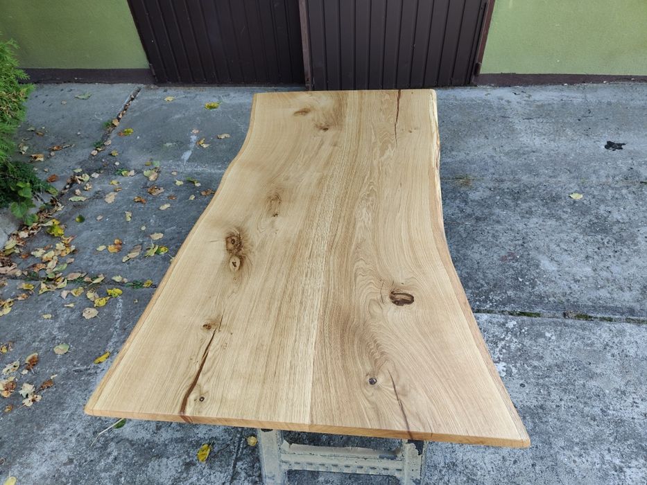 Blat dębowy na stół 188x96-90 Live edge