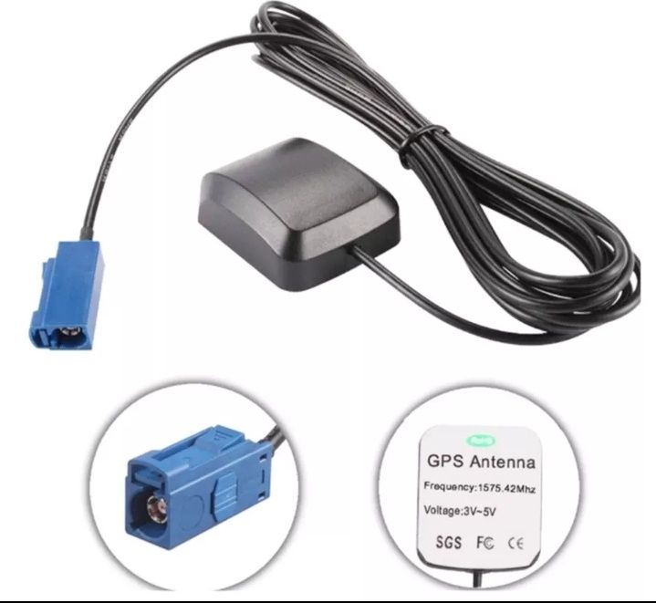 Antenas GPS Auto Rádio 2 Modelos Ficha Fakra ou Ficha Universal