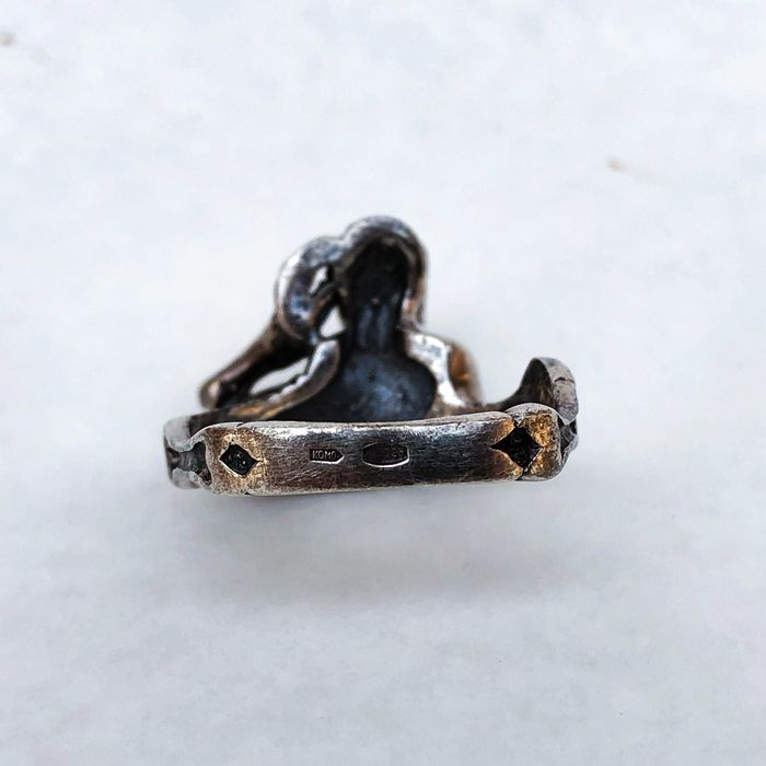 Кольцо "скелет", серебро