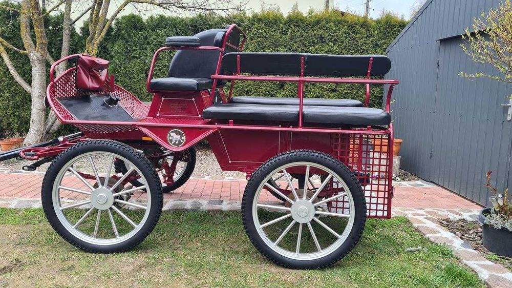 Bryczka konna Wagonetka Powóz Singiel - Para