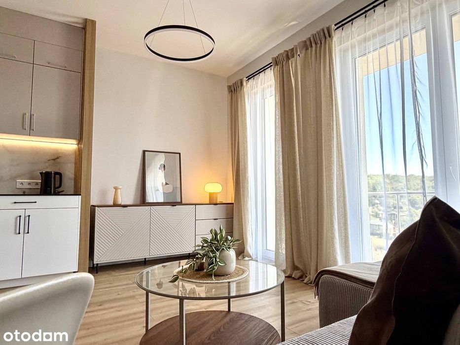 Stylowa kawalerka z balkonem w apartamentowcu Sosnowiec + balkon