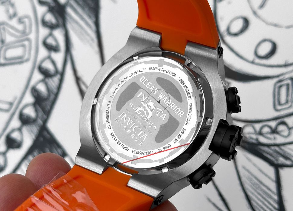 Часы Invicta 45266 Reserve Subaqua Ocean Warrior Swiss 54 мм. 500 MT.