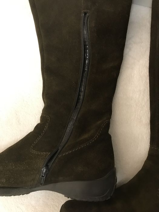 Gabor. Kozaki skórzane zamsz. Brąz. R.40