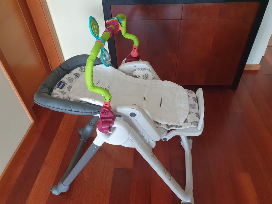 Cadeira da papa e espreguiçadeira Polly progre 5 chicco
