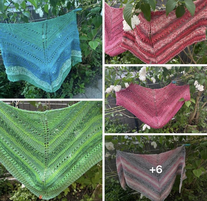 Chusta robiona na drutach rekodzuelo Handmade