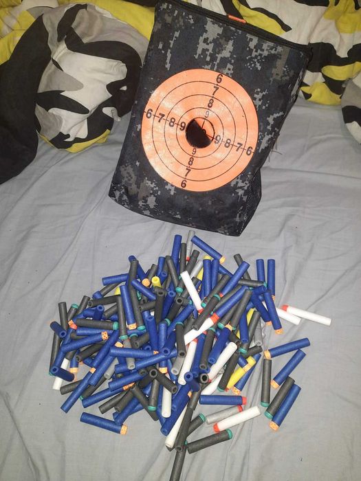 Strzałki Nerf MIX 234 sztuki + torba na strzałki Gratis
