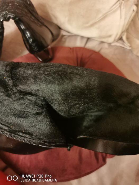 Kozaki z Eco skórki lakierkowe 39