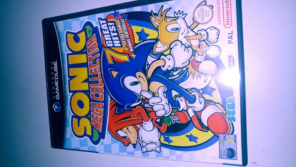 Jogo GameCube Sonic Mega collection 7 jogos,i