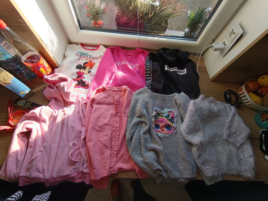 Paka dla dziewczynki bluzy swetry koszulki