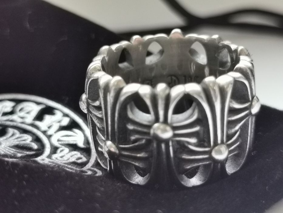 Pierscionek Srebro chrome hearts Silver ring