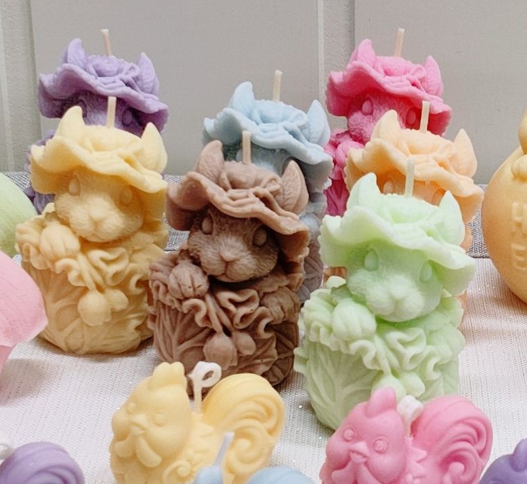 Świeczki sojowe zajączki