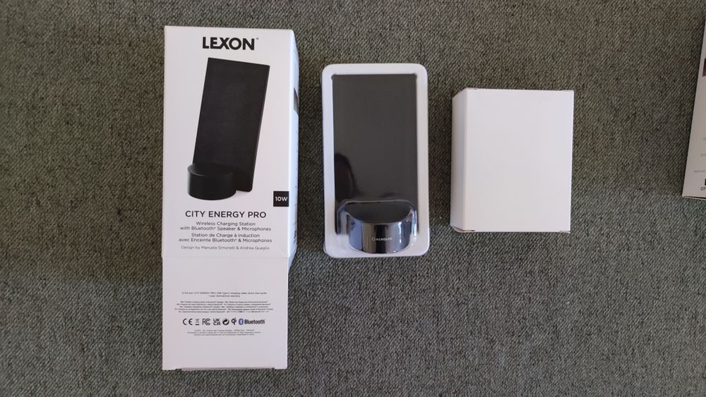 Ładowarka indukcyjna bezprzewodowa LEXON z głośnikiem bluetooth NOWA