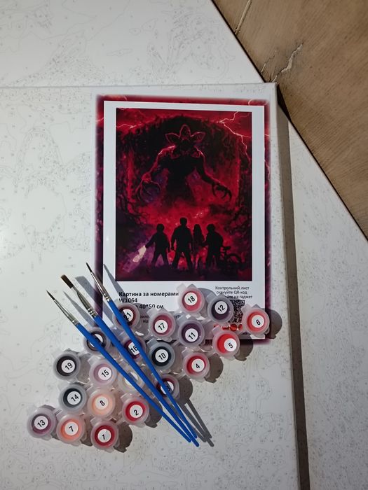 Картина за номерами Дивні дива, ОСД, Stranger things
