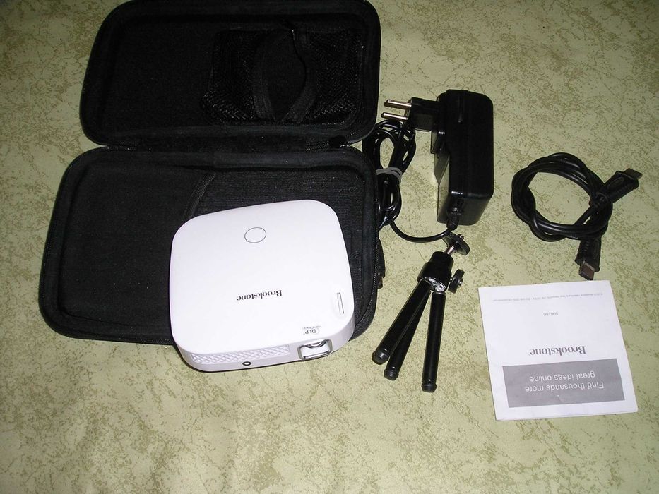 Для телефона (iOS, Android) WiFi DLP HD акумул проектор Brookstone Pro