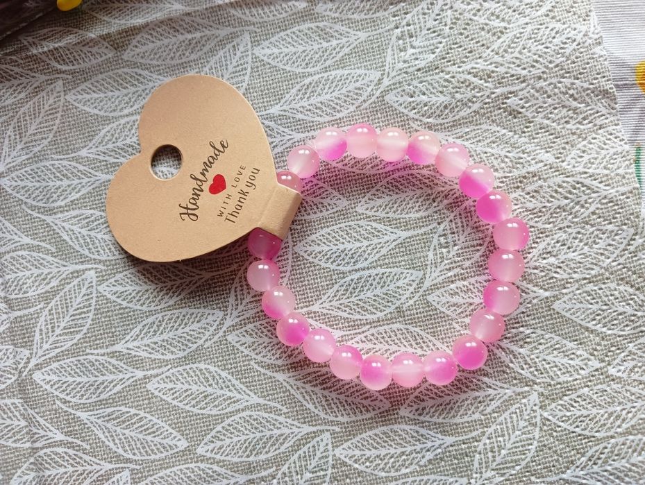 Nowa bransoletka z koralików szklanych  handmade