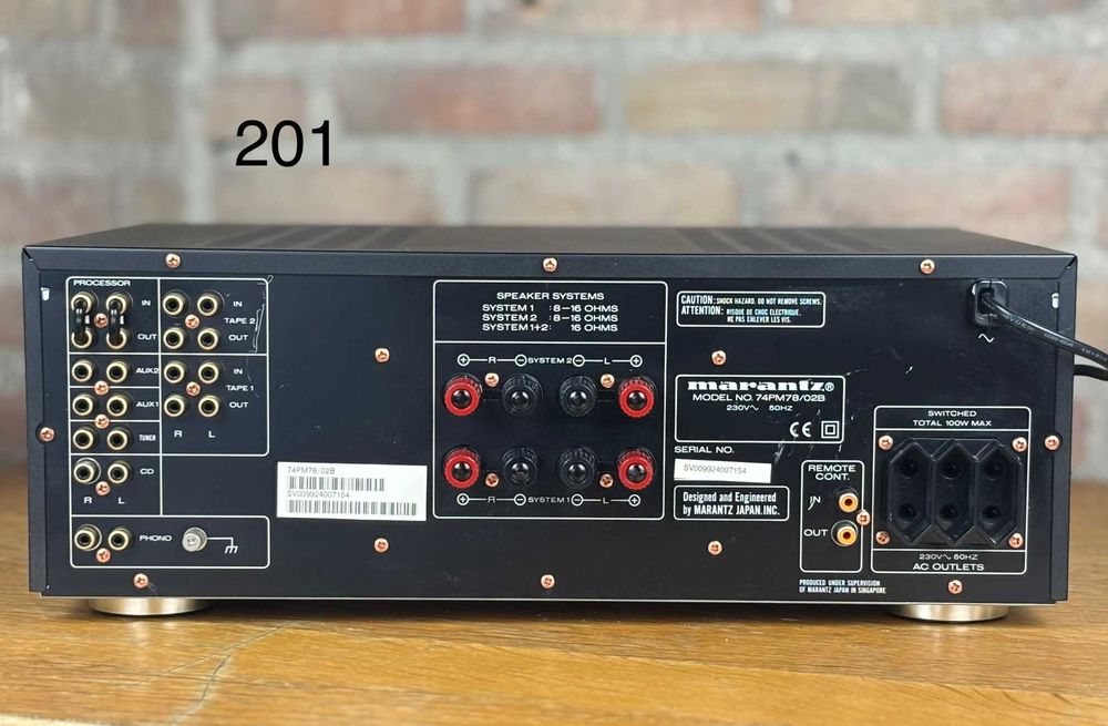 Marantz PM78 – 2×100W – phono – class A – audio premium