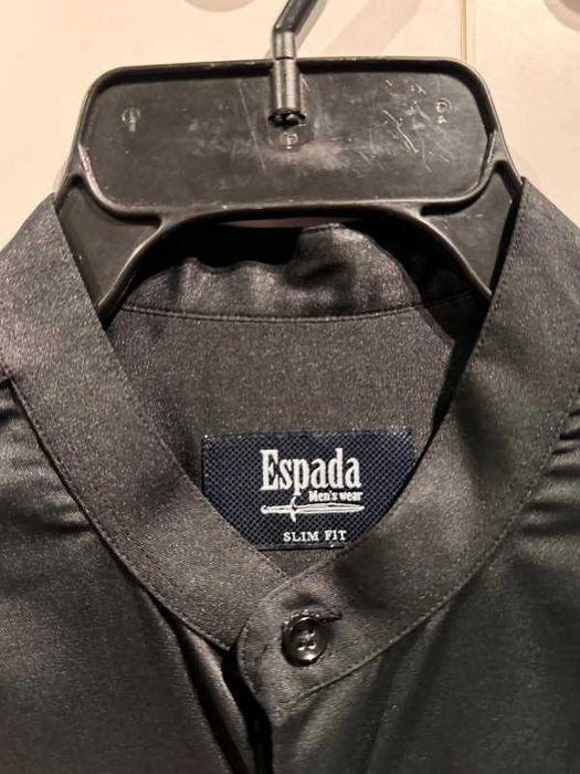 Koszula ESPADA slim fit L 41-42 czarna