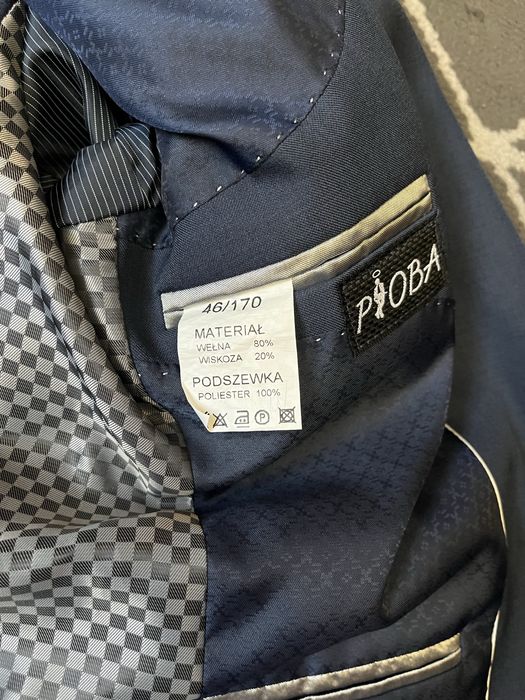 Garnitur męski wełniany rozmiar 46