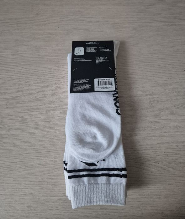 Skarpety Converse Białe 2pak  Długość 1/3 Łydki r. 43-46