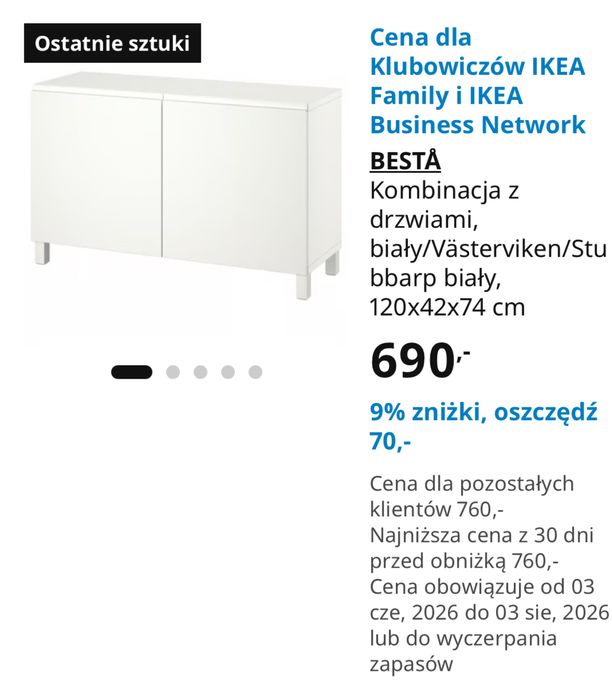 IKEA Besta Kombinacja z dzwiami
