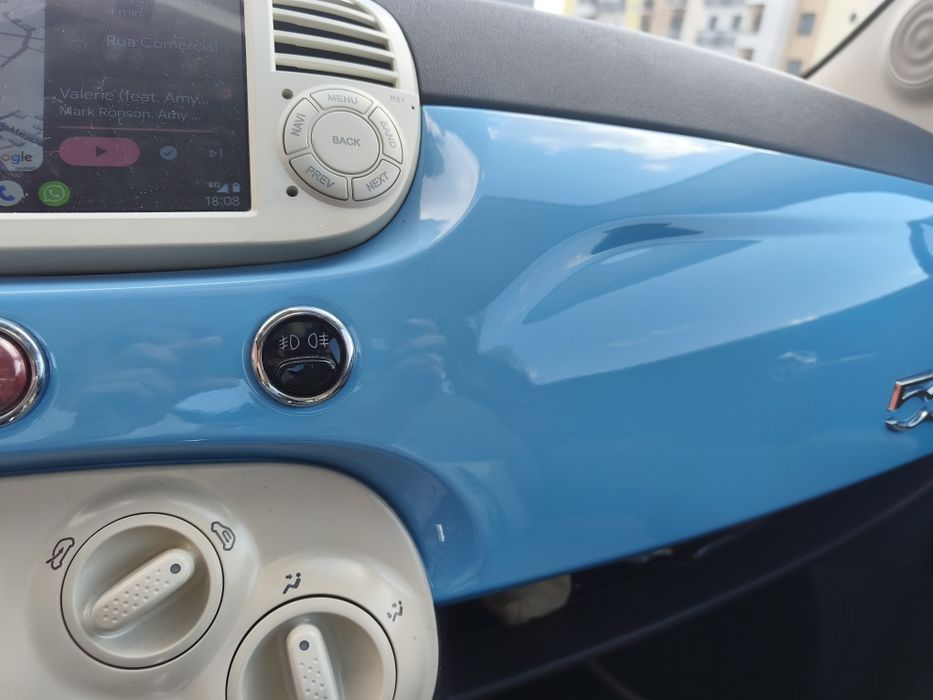 Fiat 500 Azul Céu