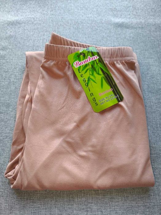 Damskie nowe spodnie stylowe bambusowe rozmiar XL/XXL jasne