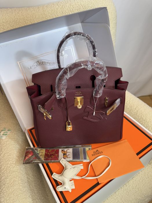 Ексклюзивна сумка в стилі Hermes Birkin, 30 см