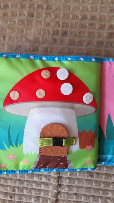 фетрова м'яка текстильна розвиваюча книжка bambini