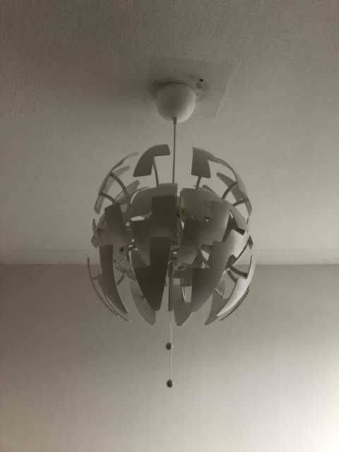 Candeeiro de tecto, branco 35 cm