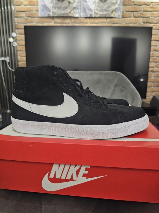Buty nike sb zoom blazer mid black/white-white-white