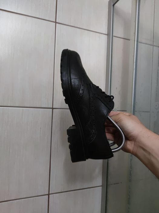 buty damskie 38 mokasyny półbuty lady wiązane czarne półbuty szpilki s