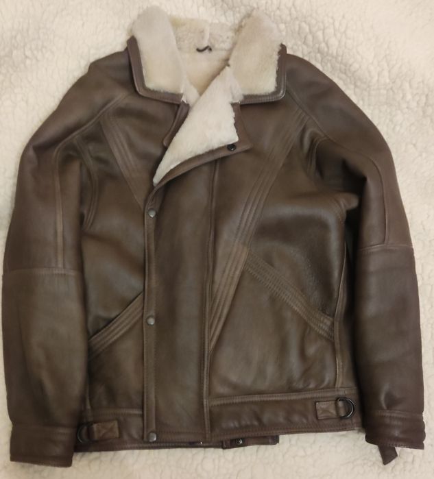 Skórzany kożuch męski