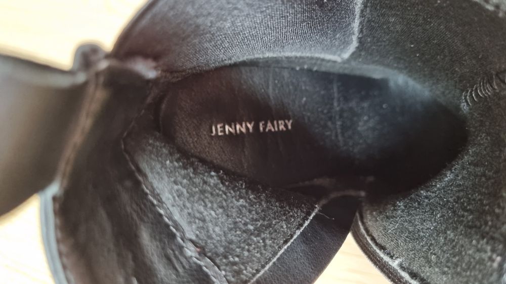Buty Botki Jenny Fairy czarne na obcasie