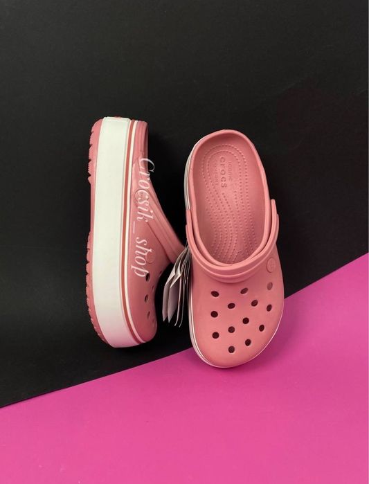 Crocs Crocband Platform Clog крокси платформа жіночі