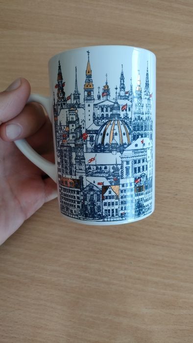 Kubek porcelanowy z Kopenhagi Danii
