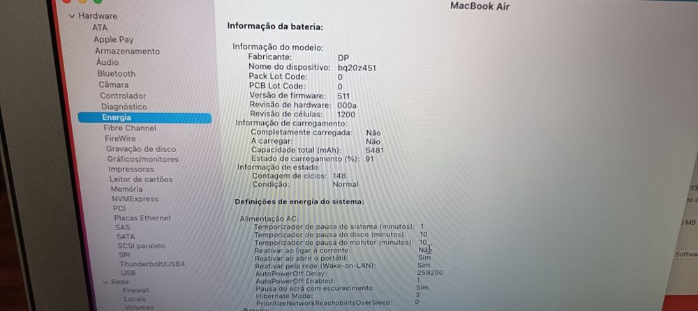 MacBook Air 13” i5 SSD Big Sur Apple MacBook Impecável