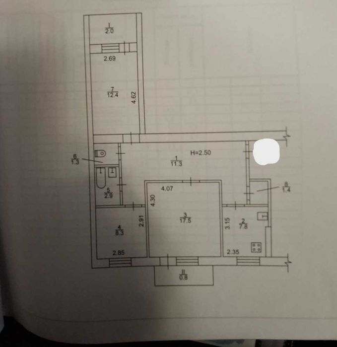 Продам 3комн 12 квартал Данила Нечая Кротова правый берег БЕЗНАЛ - ДА!