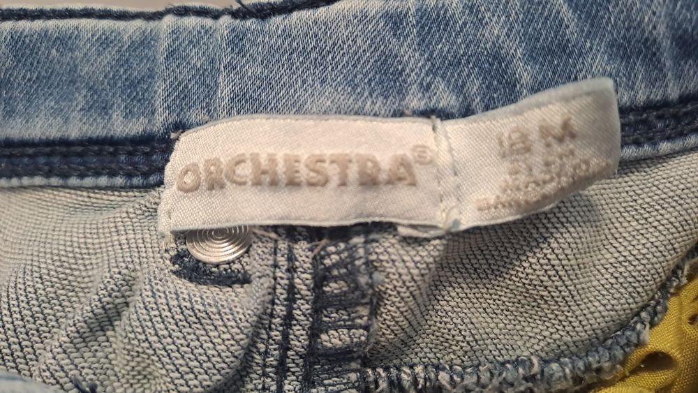 Calça de ganga + sweat 18 meses